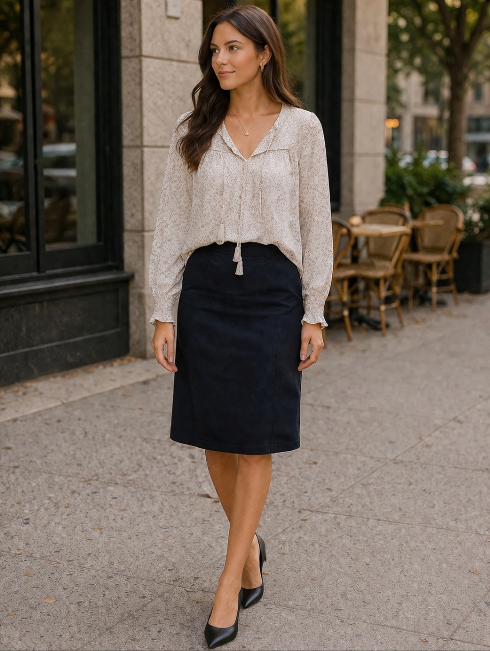 Philosophy Navy Skirt 10 Like New